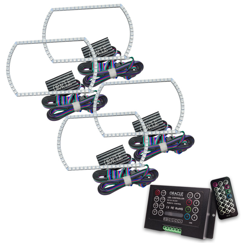 Oracle Fits Chevy Silverado 07-13 Halo Kit Square Style Colorshift W/ 2.0 Controller See Warranty 2358-333