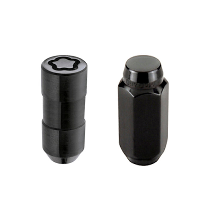 McGard 6 Lug Hex Install Kit w/Locks (Cone Seat Nut) M14X1.5 / 13/16 Hex / 1.945in. Length Black 84622