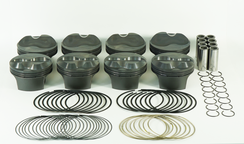 Mahle MS Piston Set Chevy SB 405ci 4.145in Bore 3.5/3.75 Stroke 6.125/6 Rod .927 Pin 9cc 13.0/13.9CR 197754545