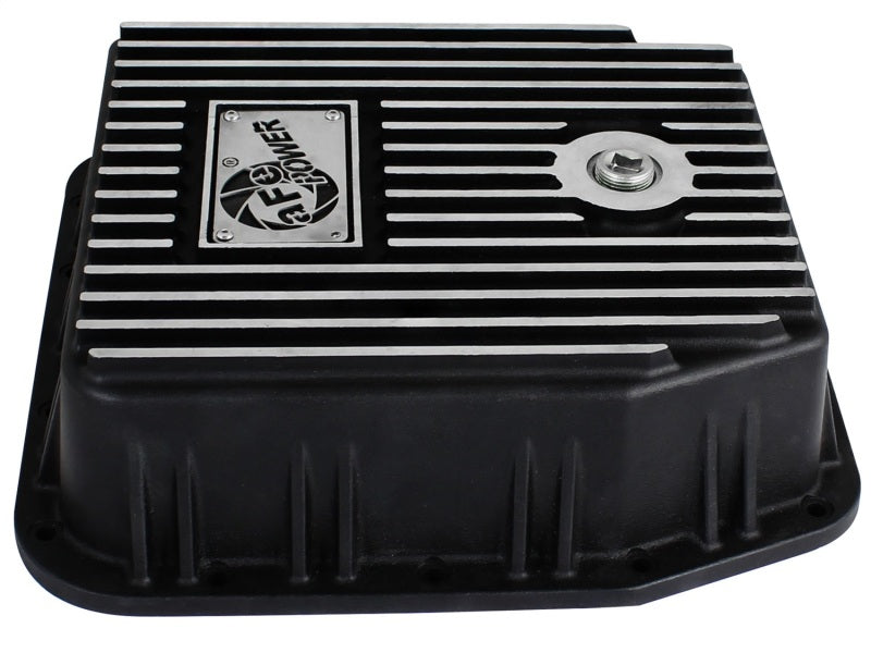 afe Transmission Pan (Black); Ford Trucks 94-08 AODE 46-70222