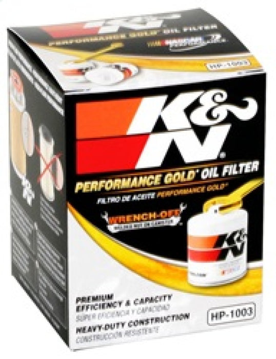 K&N 03-09 Scion tC / 00-05 Celica GT/GT-S Performance Gold Oil Filter HP-1003