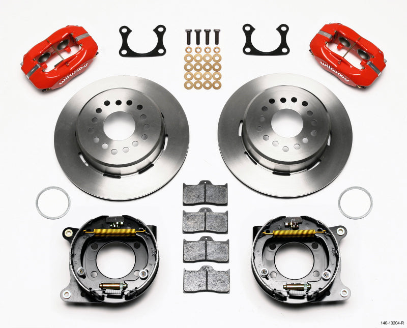 Wilwood Forged Dynalite P/S Park Brake Kit Red Big Ford 2.36in Offset 140-7139-R