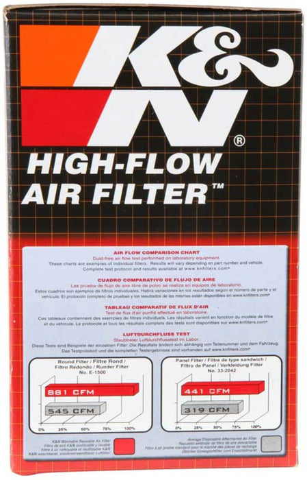K&N Universal Clamp-On Air Intake Filter: High Performance, Premium Washable, Replacement Filter: Flange Diameter: 2.125 In, Filter Height: 4 In, Flange Length: 0.625 In, Shape: Oval Straight, RC-2900