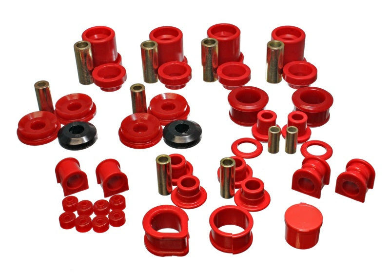 Energy Suspension 90-96 Compatible with Nissan 300ZX Red Hyper-Flex Master Bushing Set (Sway bar end link bushings a 7.18105R