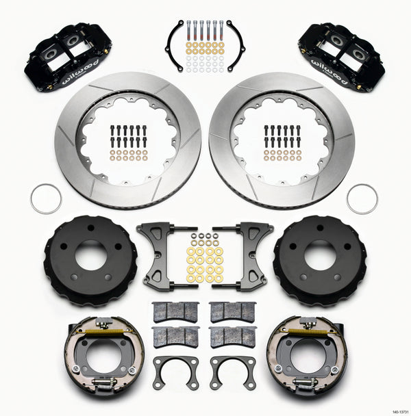 Wilwood Narrow Superlite 4R Rear P-Brk Kit 14.00in Big Ford 2.00in Off Bronco 5 x 5.50 140-13731