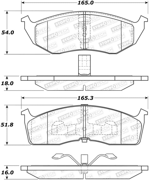 StopTech Street Select Brake Pads 305.073