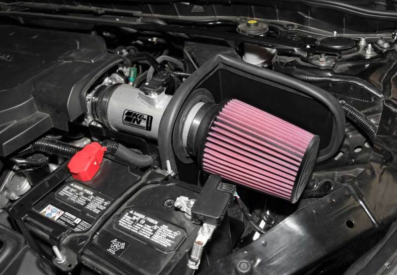 K&N 13-14 Honda Accord 3.5L V6 69 Series Typhoon Air Intake System Silver Cold Air Intake Kit 69-1212TS