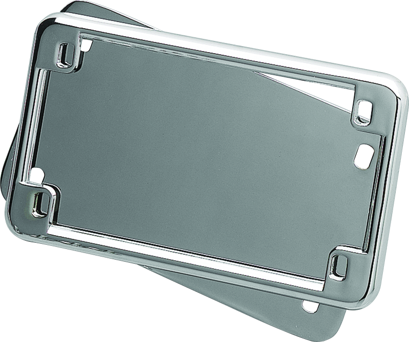 Kuryakyn License Frame & Backing Plate Set 4in X 7in Chrome 9166