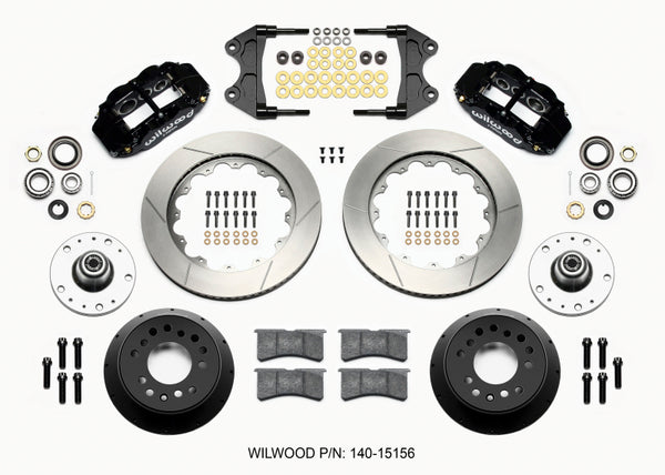 Wilwood Narrow Superlite 6R Front Hub Kit 14.00in WWE ProSpindle (5x4.75in 5x5.00in Hub) 140-15156