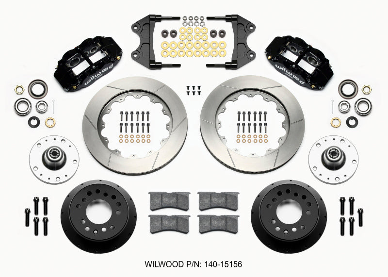 Wilwood Narrow Superlite 6R Front Hub Kit 14.00in WWE ProSpindle (5x4.75in 5x5.00in Hub) 140-15156