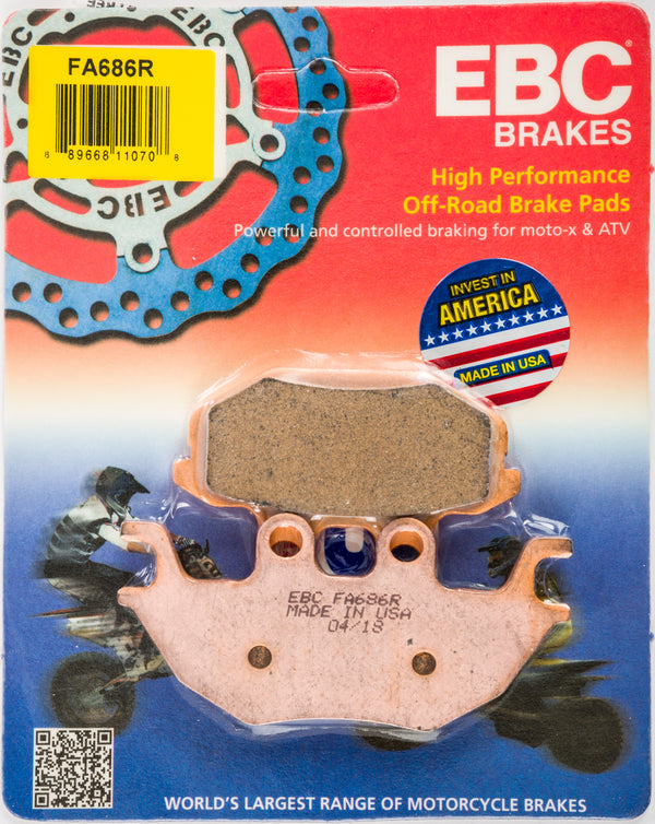 EBC FA686R R Series Sintered Disc Brake Pad - 1x1x1