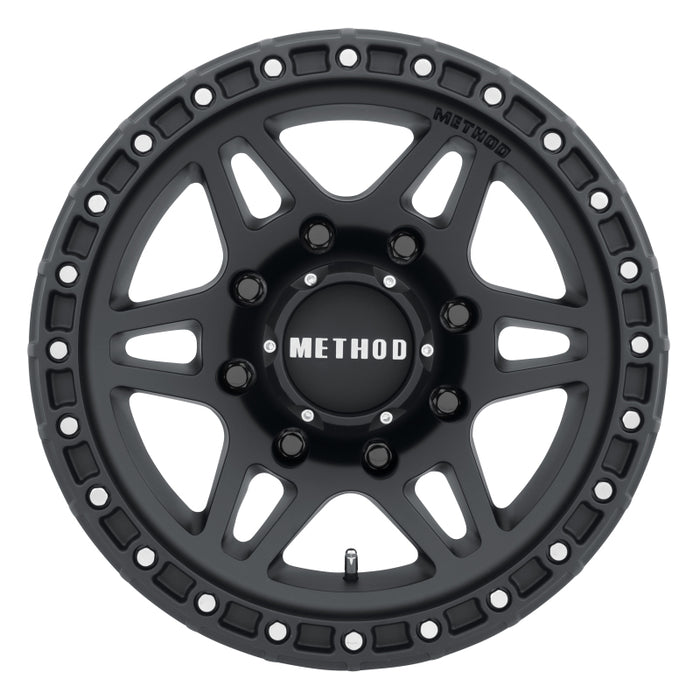 Method MR312 17x8.5 0mm Offset 8x6.5 130.81mm CB Matte Black Wheel MR31278580500