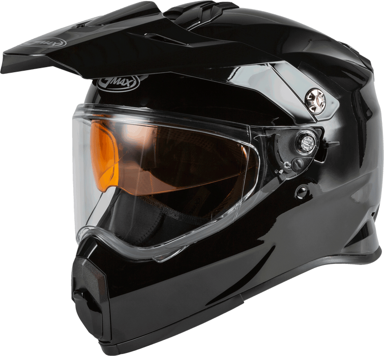 GMAX AT-21S Solid, Electric Shield Full-Face Helmet, DOT Approved for Adults and Youth (Black, XS)