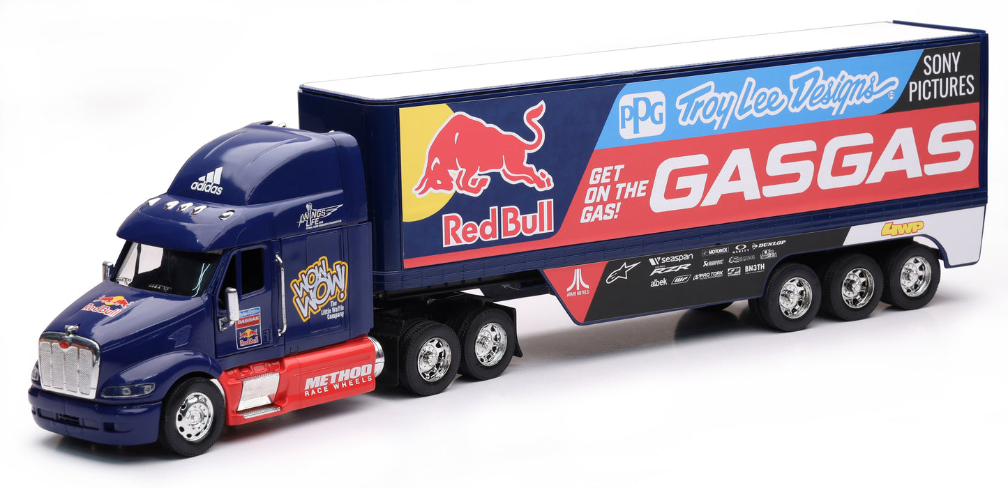 1:32 Scale Peterbilt TLD Red Bull GASGAS Race Team Truck