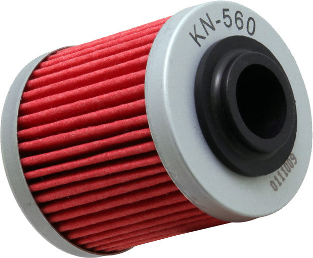 K&N Motorcycle Oil Filter: High Performance, Premium, Designed to be used with Synthetic or Conventional Oils: Fits Select Can-Am Vehicles, KN-560