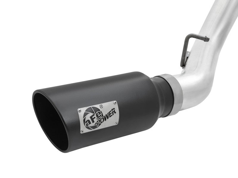 aFe Atlas Exhaust 4in Dual DPF-Back Al Steel w/ Black Tips 16-17 GM Diesel Truck V8-6.6L (td) LML 49-04080-B