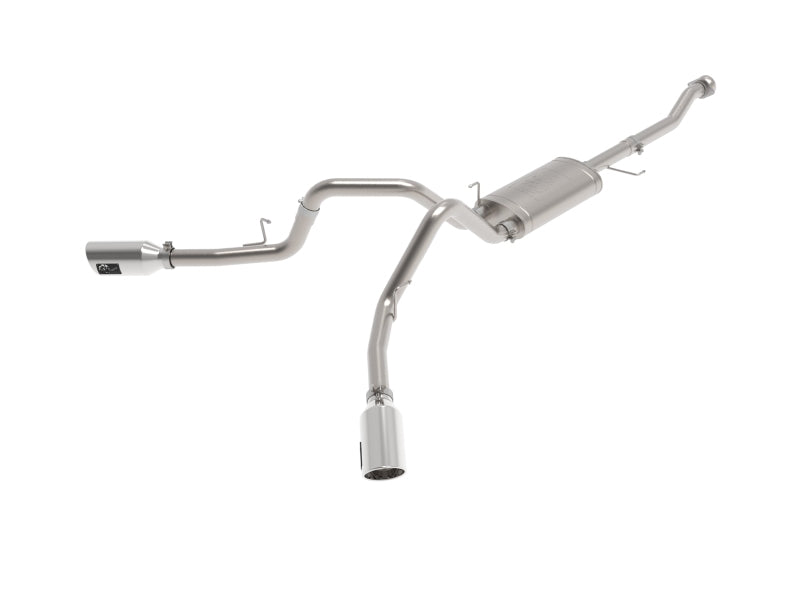 aFe Vulcan 3in 304 SS Cat-Back Exhaust 2021 Ford F-150 V6 2.7L/3.5L (tt)/V8 5.0L w/ Polished Tips 49-33126-P