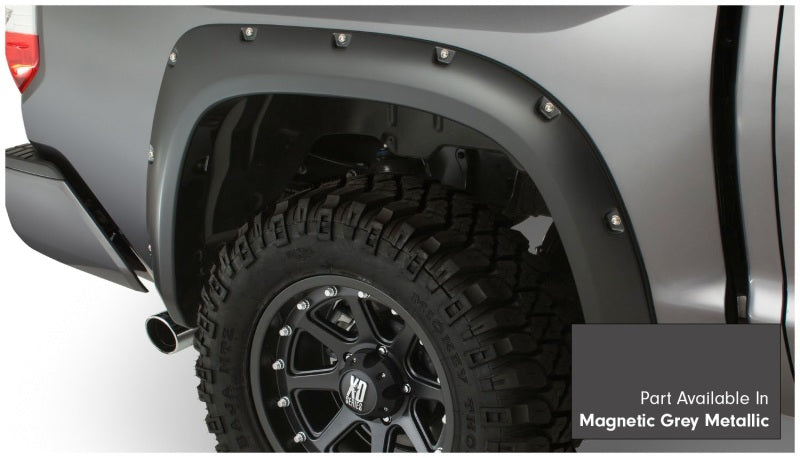 Bushwacker 16-18 Toyota Tundra Fleetside Pocket Style Flares 4pc Magnetic Grey 30918-63