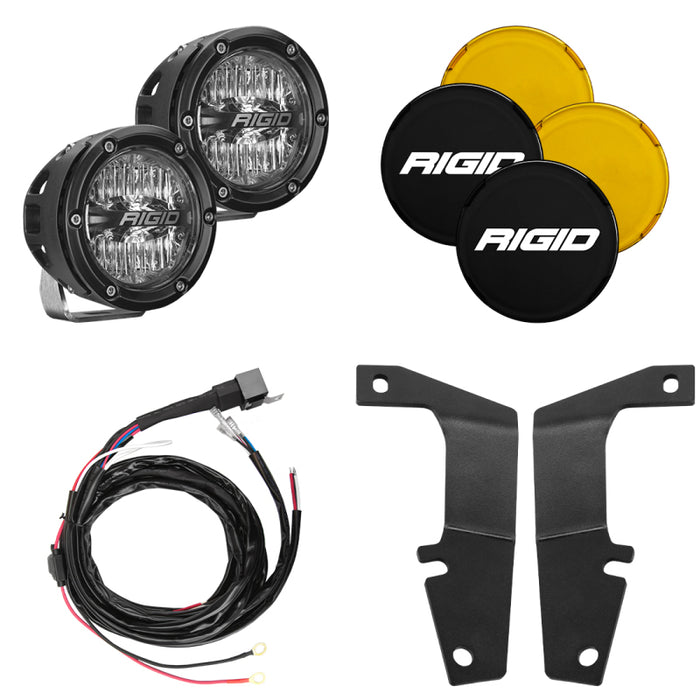 Rigid Industries 10-20 Toyota 4Runner A-Pillar Light Kit (Incl. 4In 360-Series Drive) 46704
