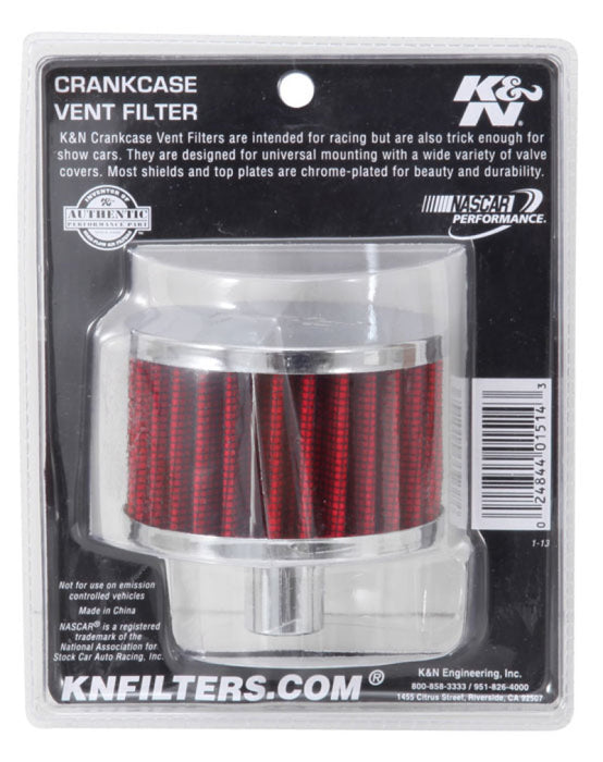 K&N Filter 3/4in Vent 3in Diameter 2in Height 62-1160