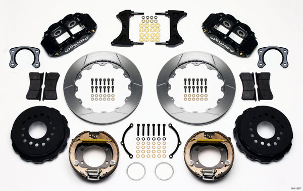 Wilwood Narrow Superlite 4R Rear P-Brk Kit 12.88in Big Ford New Style 2.50in Off Stag Mount 140-13677
