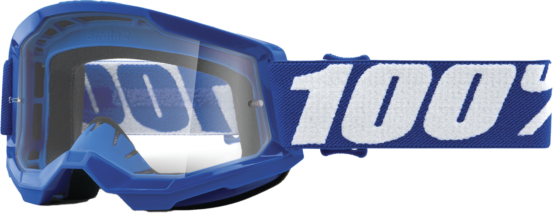 100% STRATA 2 JUNIOR Goggle Blue - Clear Lens