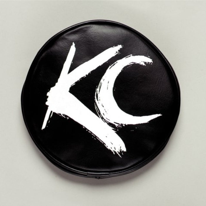 KC HiLiTES 6in. Round Soft Cover (Pair) Black w/Yellow KC Logo 5102