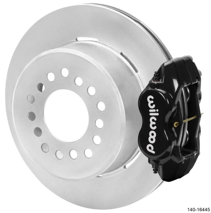 Wilwood Chevrolet 7-5/8in Rear Axle Dynalite Disc Brake Kit 12.19in Rotor -Black Caliper 140-16445