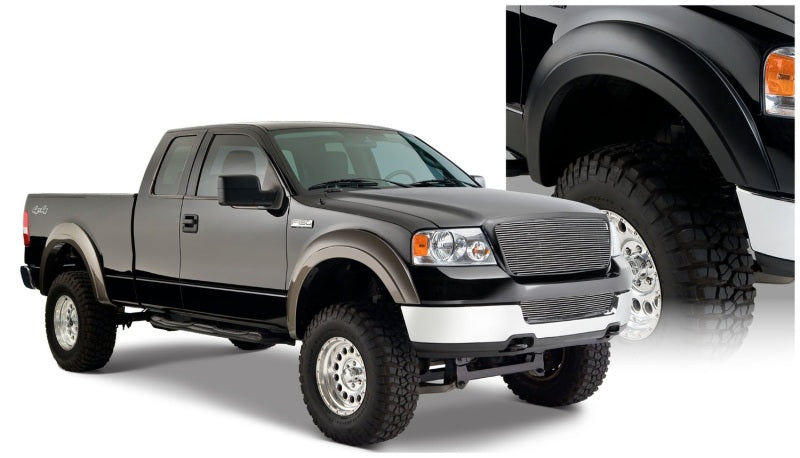 Bushwacker 04-08 Ford F-150 Styleside Extend-A-Fender Style Flares 4pc 66.0/78.0/96.0in Bed Black 20915-02