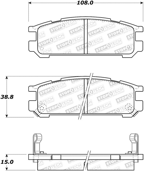 StopTech Street Brake Pads 308.0471