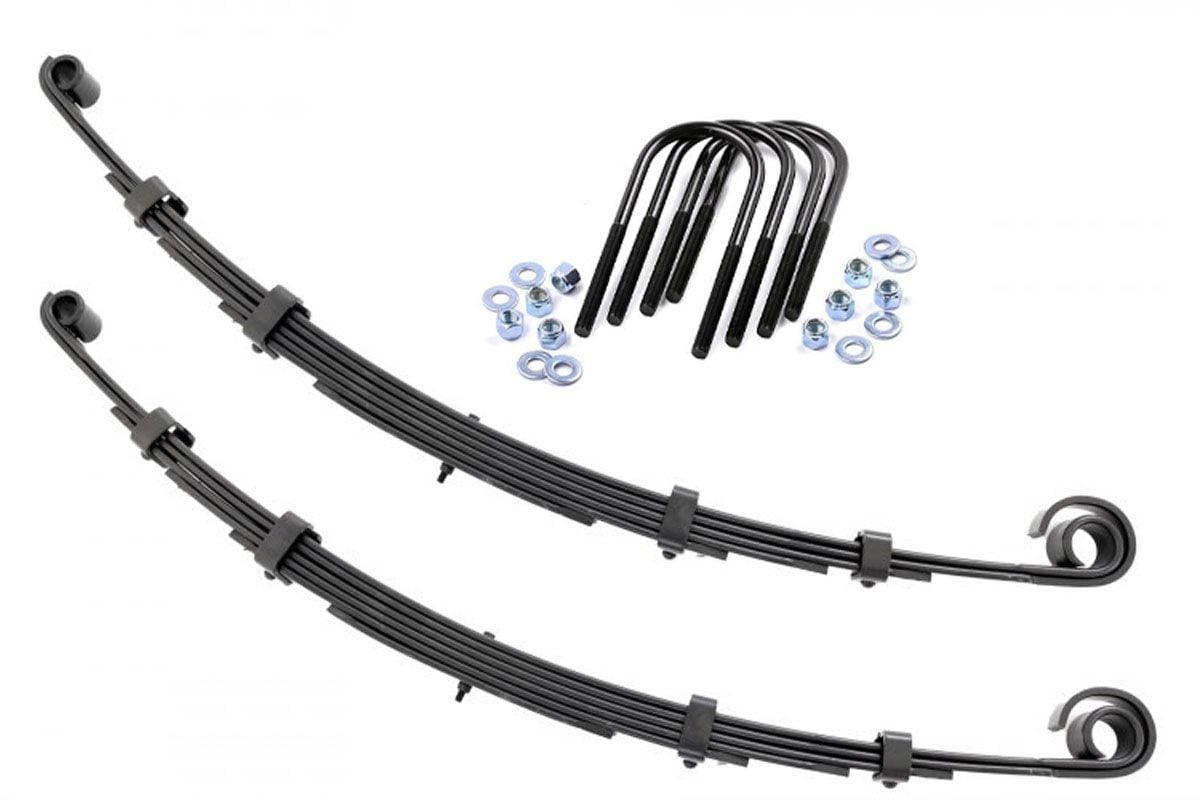 Rough Country Front Leaf Springs 2.5" Lift Pair Fits Jeep Cj 7 4WD (1976-1986) 8007KIT