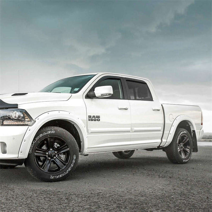 EGR 09+ Compatible with Dodge Ram LD Sport Bolt-On Look Fender Flares Set Bright White 792754-PW7