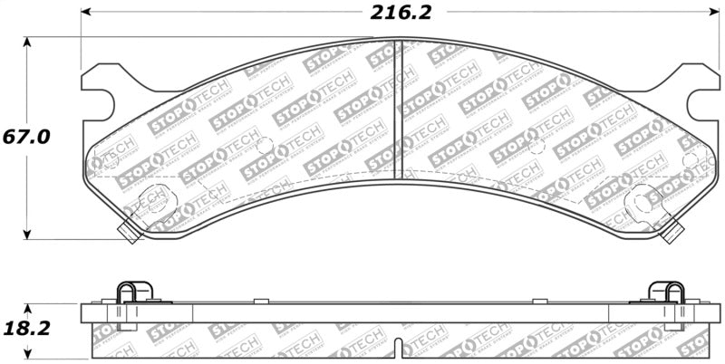 StopTech Street Select Brake Pads Front/Rear 305.0784