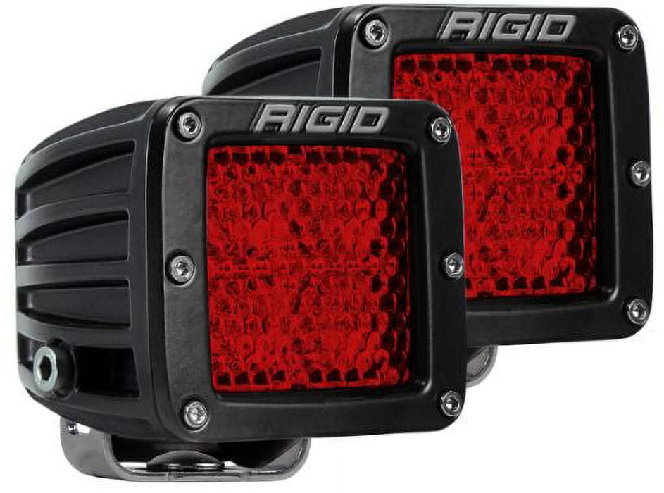 Rigid Industries D-Series Diffused Rear Facing High/Low Red Pair 90153