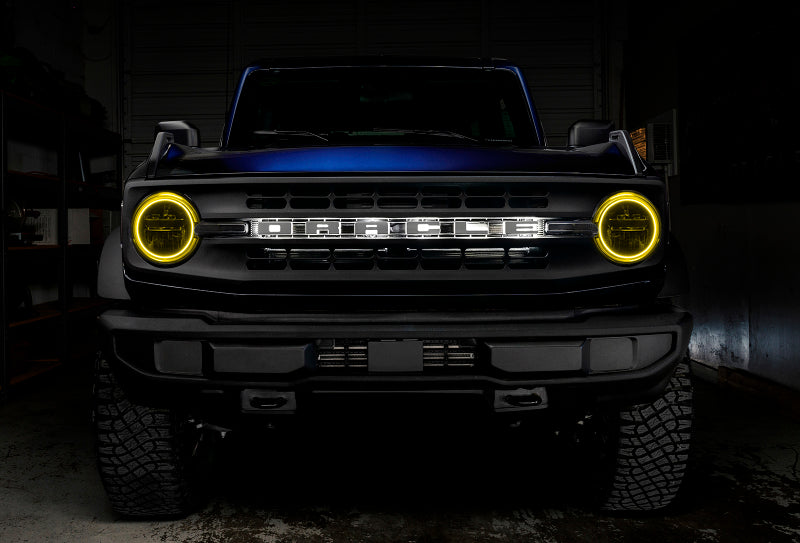 Oracle 2021 Fits Ford Bronco Base Headlight LED Halo Kit Colorshift W/ 2.0 Controller See Warranty 1470-333