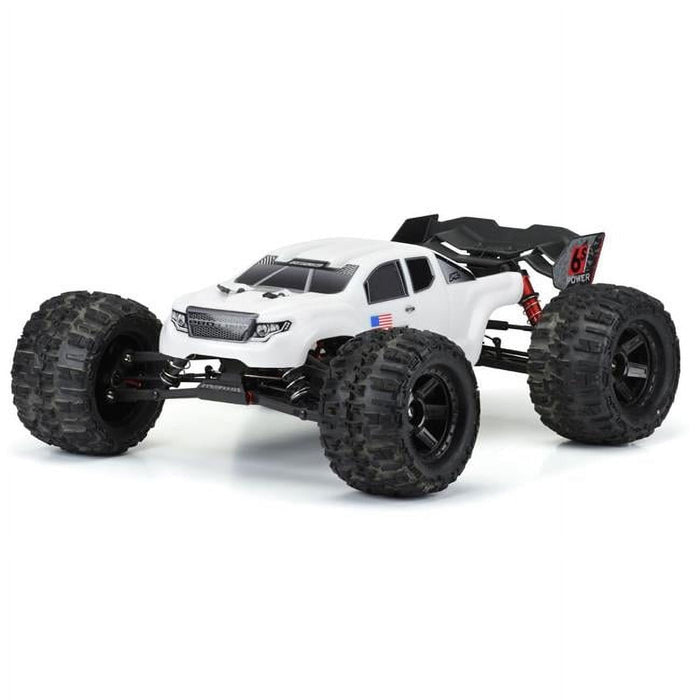 Proline Racing PRO352115 Pre-Cut Brute Bash Armor Body for Arrma Kraton White