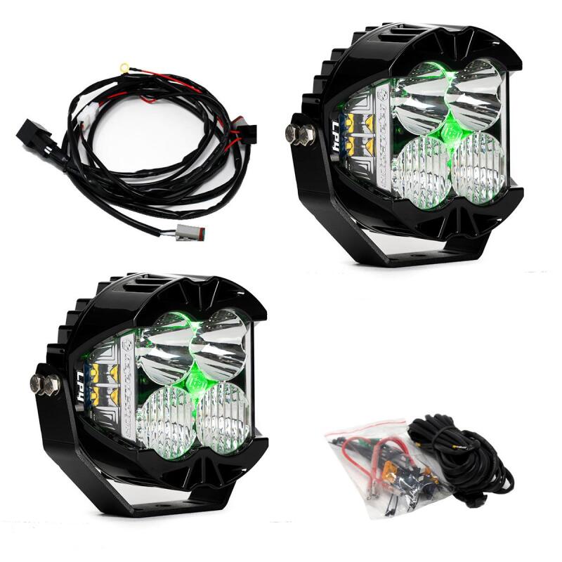 Baja Designs LP4 Pro Driving/Combo LED Green Backlight (Pair) 297816
