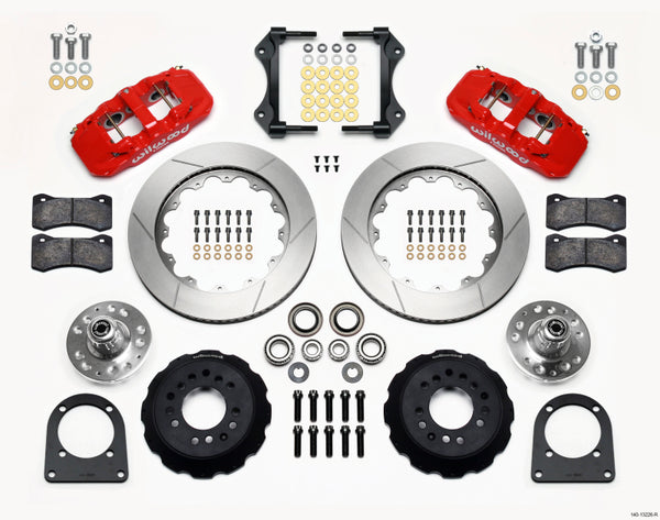 Wilwood AERO6 Front Hub Kit 14.00in Red TCI-IFS 71-78 (Pinto Based) 140-13226-R