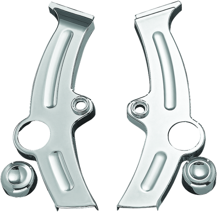 Kuryakyn Boomerang Frame Covers For 00-07 Softail Chrome 7851