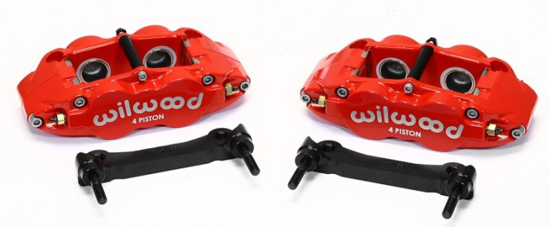 Wilwood Narrow Superlite 4R Rear Caliper & Bracket Kit Red 97-13 C5/C6 Corvette w/ OEM Rotors 140-14026-R