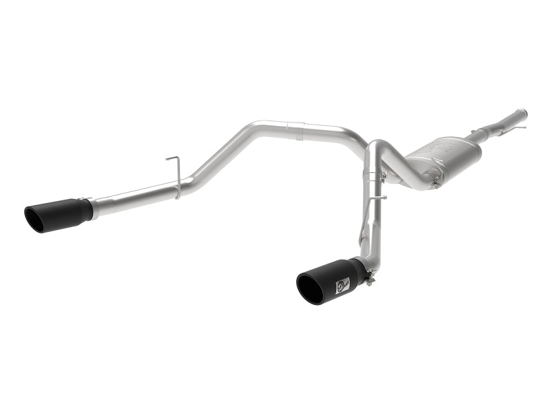 aFe Apollo GT Series 3 IN 409 SS Cat-Back Exhaust System w/ Black Tip GM Sierra 1500 09-18 49-44111-B