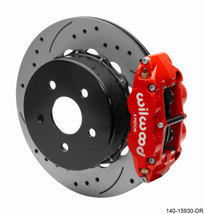 Wilwood Superlite 4R Rear Brake Kit 14.00 Red 2018-Up compatible with Jeep JL SRP w/Lines 140-15930-DR