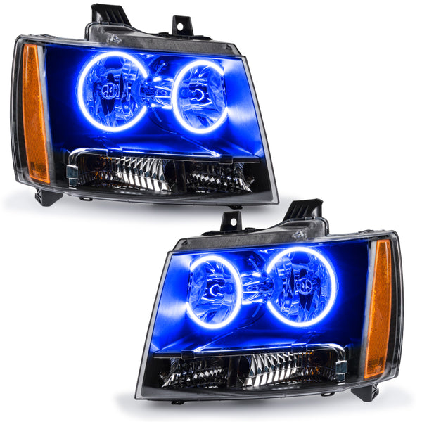 Oracle Lighting 07-14 Chevrolet Suburban Pre-Assembled LED Halo Headlights -Blue SEE WARRANTY 7008-002