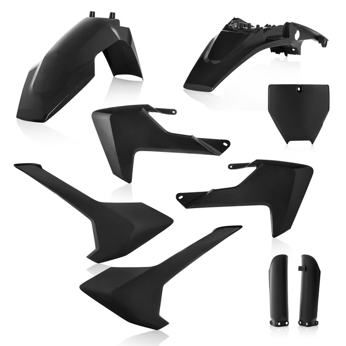 Acerbis Full Plastic Kit (BLACK) For 17-22 HUSQVARNA TC65