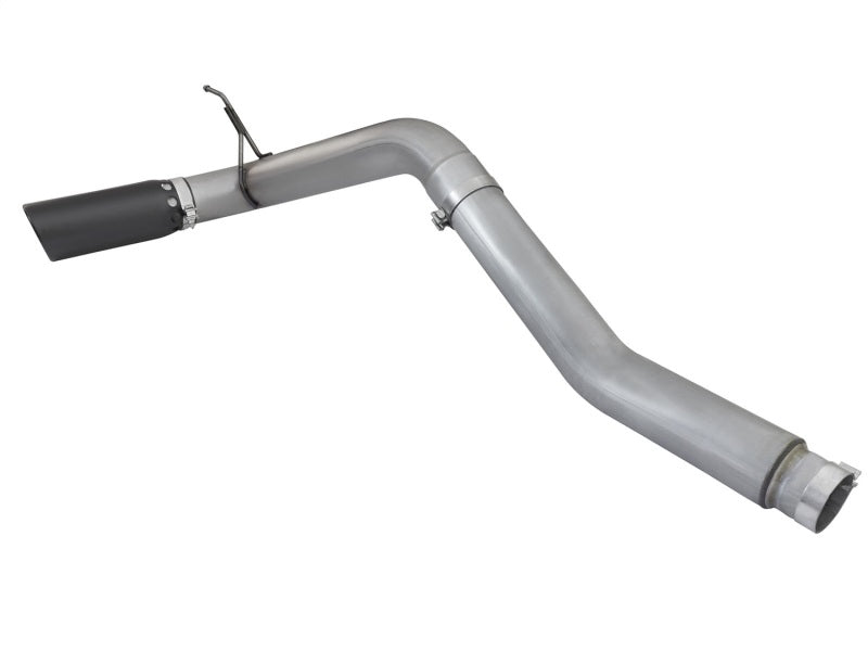 aFe LARGE BORE HD 5in DPF-Back SS Exhaust w/ Black Tip 2016 Compatible with Nissan Titan 5.0L V8 (td) CC SB 49-46112-B