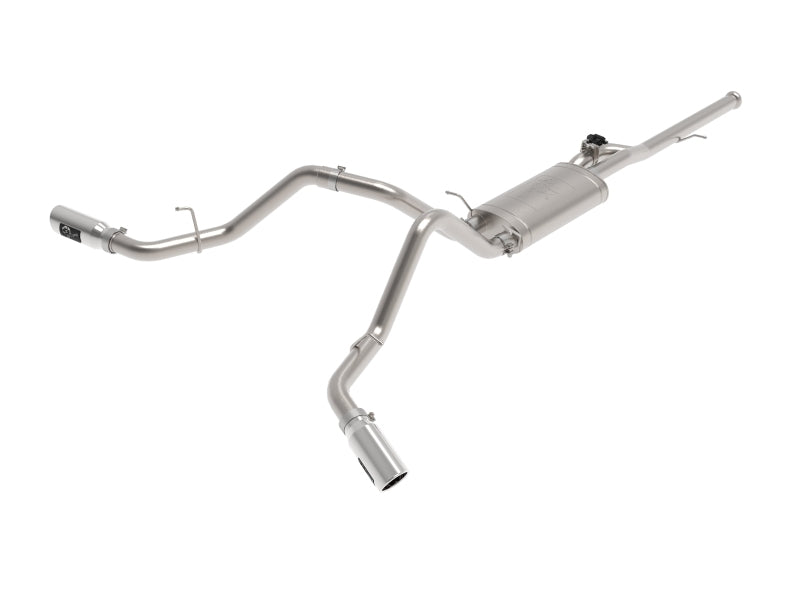 aFe Gemini XV 3in 304SS CB Exhaust w/ Cutout 14-19 GM Trucks 4.3/5.3L w/ Pol Tips CrewCab/Extended 49-34132-P