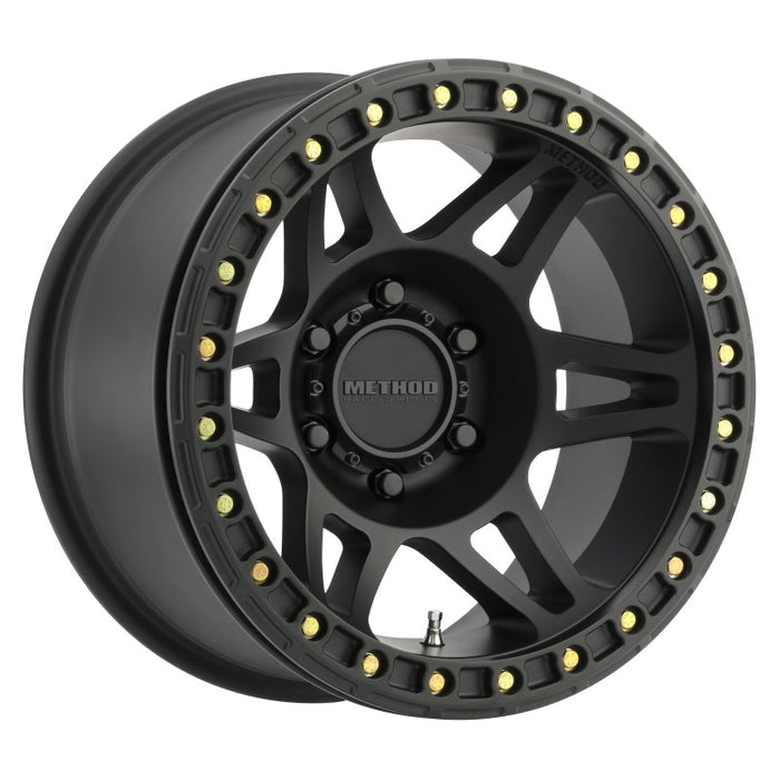 Method MR106 Beadlock 17x9 -44mm Offset 5x5 71.5mm CB Matte Black w/BH-H24125 Wheel MR10679050544B