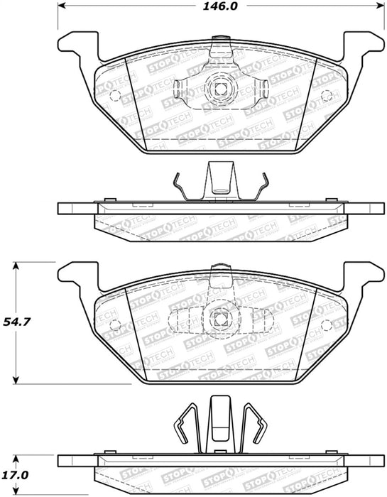 StopTech Street Brake Pads 308.1055