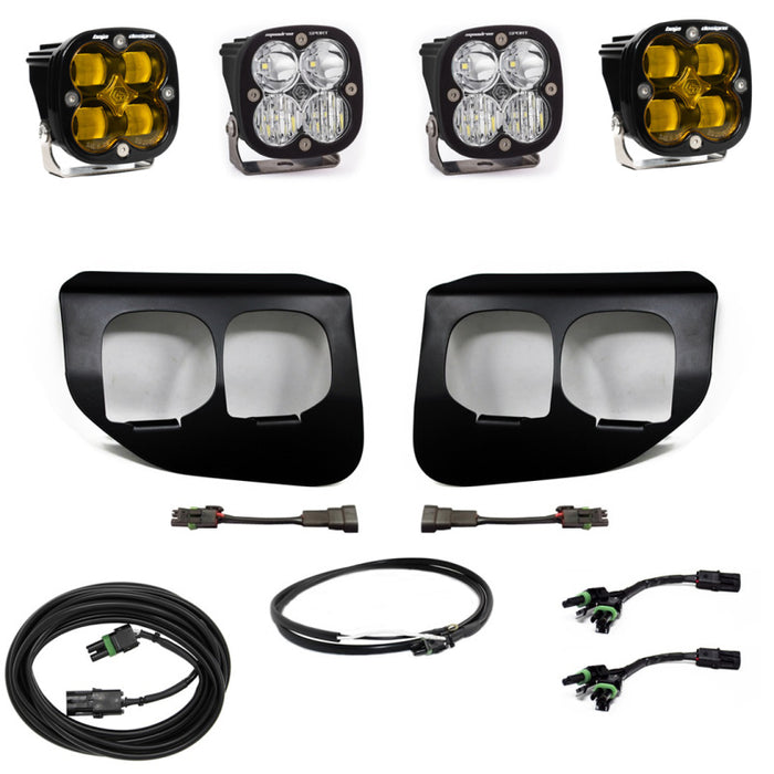 Baja Designs Ford Super Duty (20-On) Fog Lights FPK Amber SAE/Sport DC Baja Designs w/Upfitter 447739UP