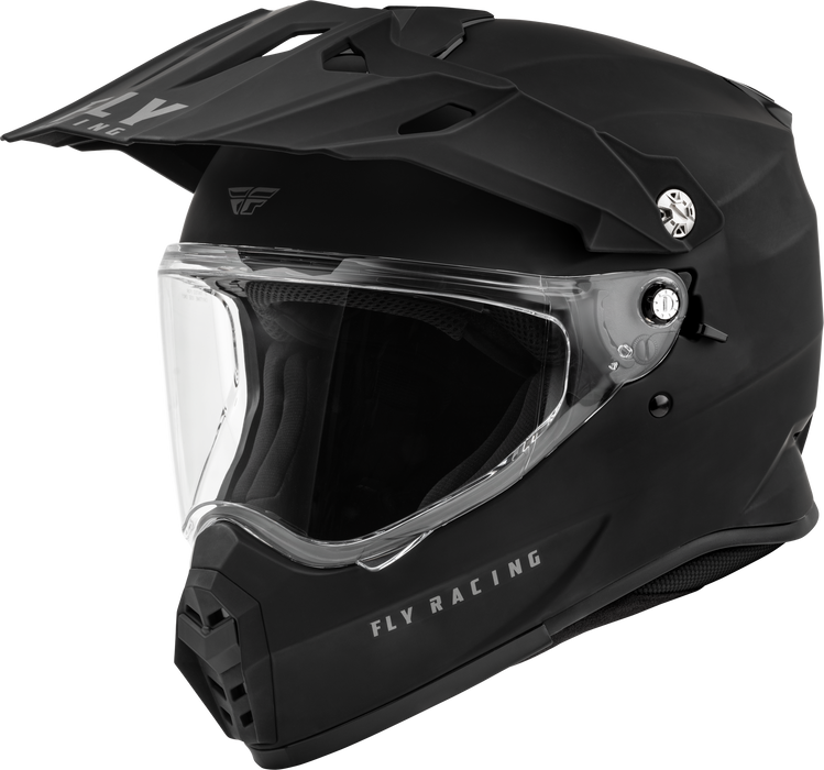 Fly Racing Trekker Helmet (Matte Black, Small)